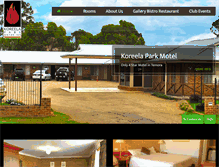 Tablet Screenshot of koreelaparkmotorinn.com.au